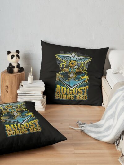 The Seventh Trumpet Hardcore Band Throw Pillow Official August Burns Red Merch