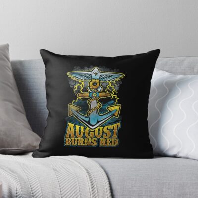 The Seventh Trumpet Hardcore Band Throw Pillow Official August Burns Red Merch