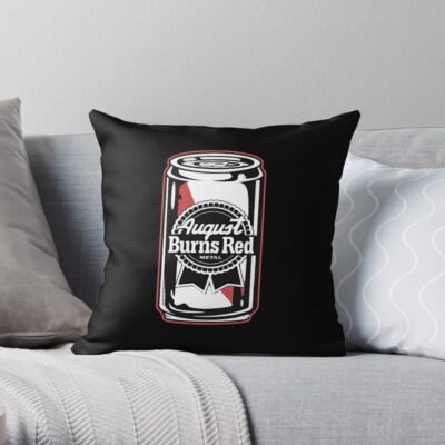White Washed August Burns Hardcore Band Throw Pillow Official August Burns Red Merch