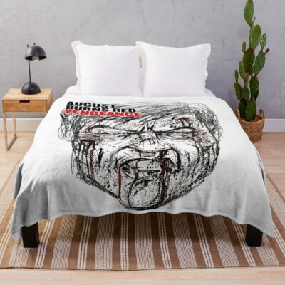 Bad Day Face Throw Blanket Official August Burns Red Merch