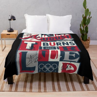 Letter Stamp City Throw Blanket Official August Burns Red Merch