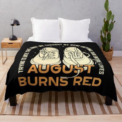 A Pair Of Shoes Throw Blanket Official August Burns Red Merch
