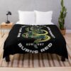 Green Snake Burn Throw Blanket Official August Burns Red Merch