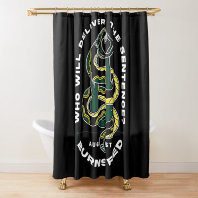 Green Snake Burn Shower Curtain Official August Burns Red Merch